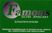 FAMOUS SILVER JEWELLERY